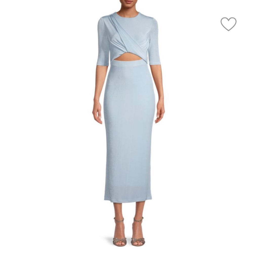 Significant Other Mila Gathered Cut-Out Midi-Dress